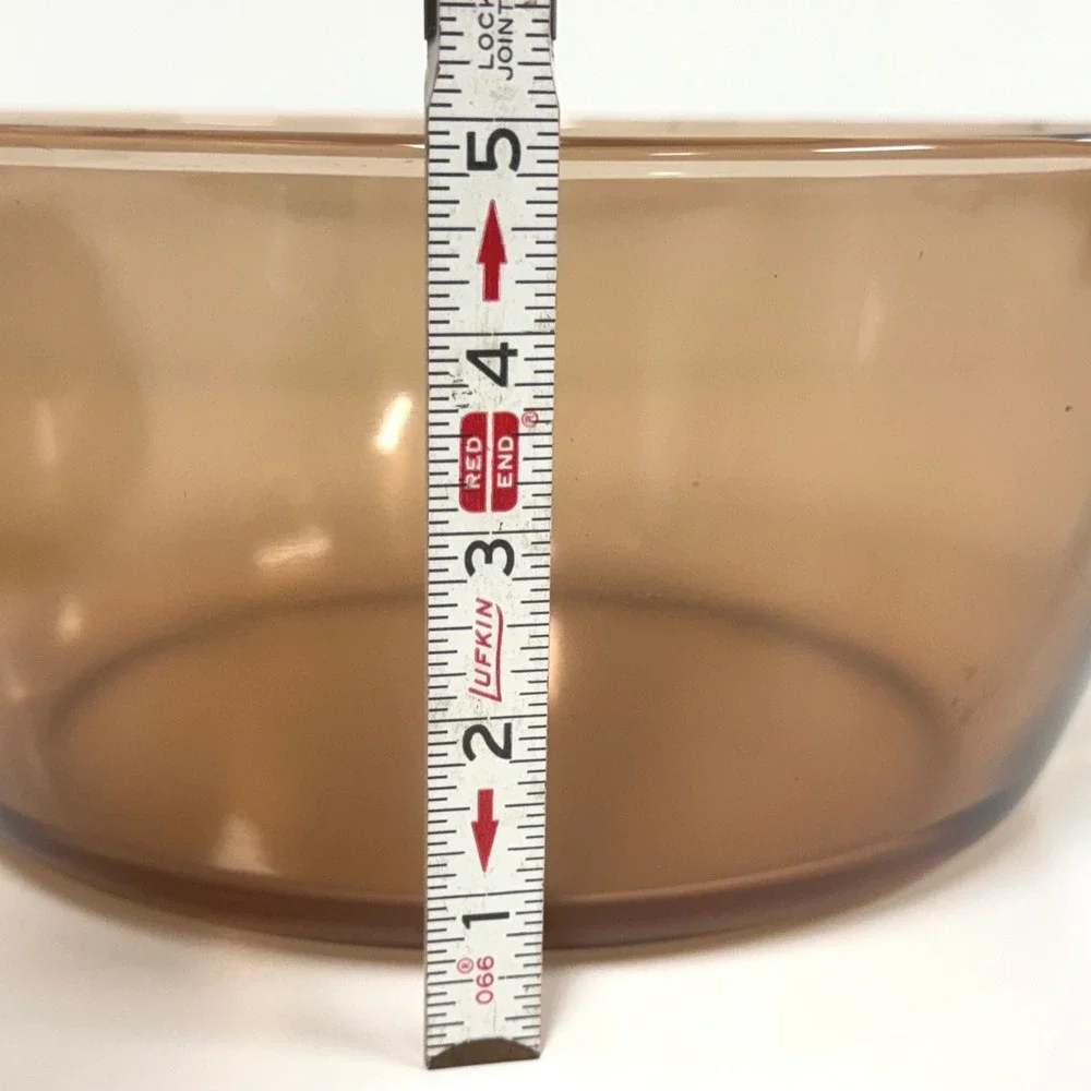 Corning Visions Amber 4.5L Stock Pot Casserole Dish with Lid USA Made Cookware